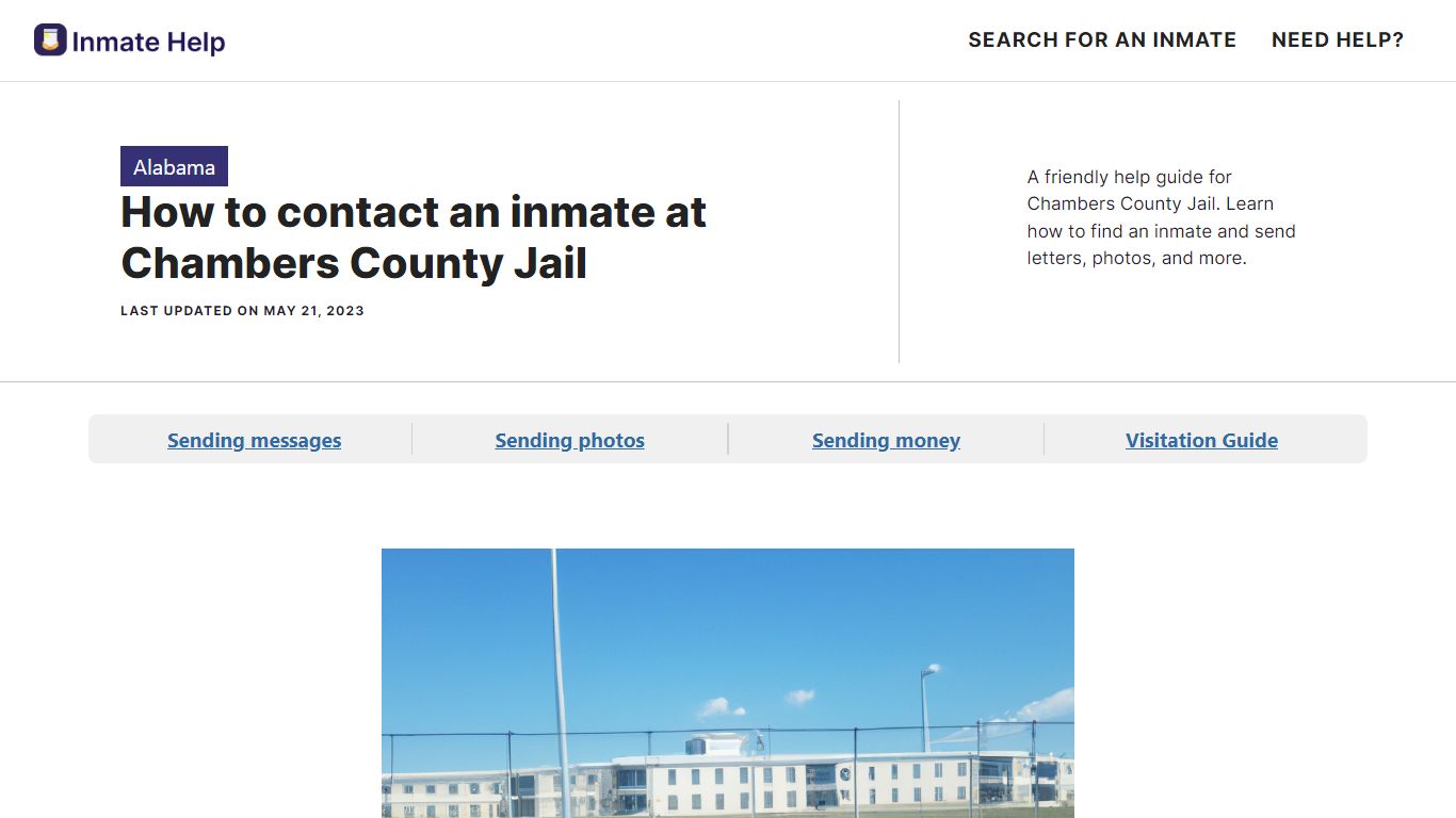 How to contact an inmate at Chambers County Jail - Inmate Help